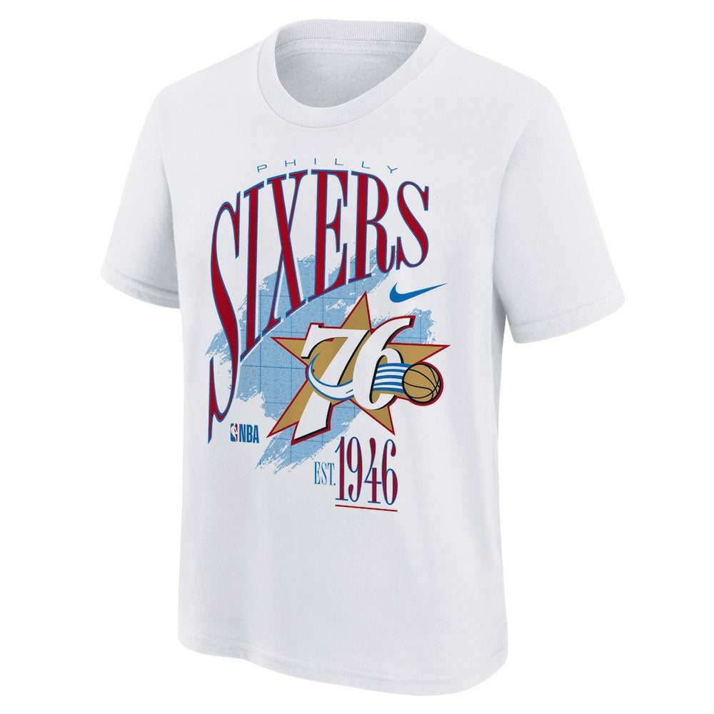 Philadelphia 76ers Youth Hardwood Classics Champs Max90 T-Shirt White