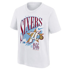 Philadelphia 76ers Youth Hardwood Classics Champs Max90 T-Shirt White