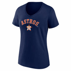 Houston Astros Women's Logo V-Neck T-Shirt - Navy T-shirts