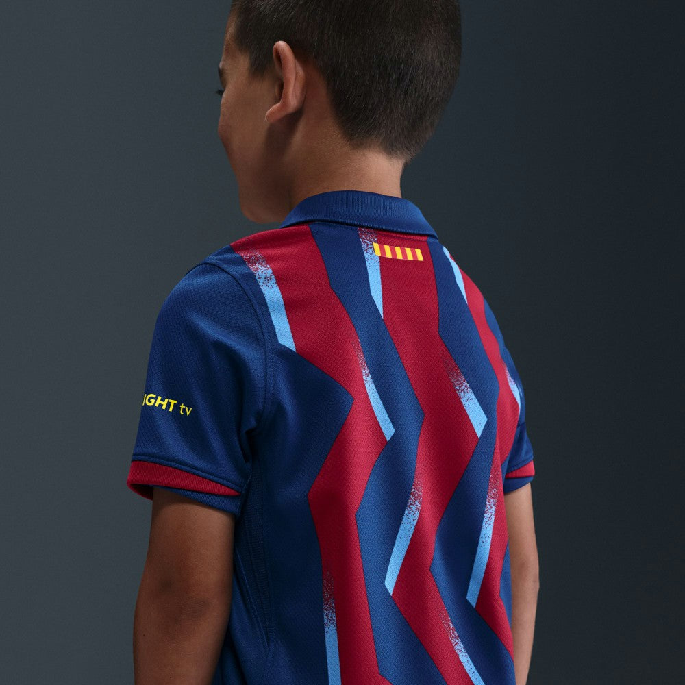 Barcelona Preschool 2025/26 Fourth Stadium Kit Set Blue/Red