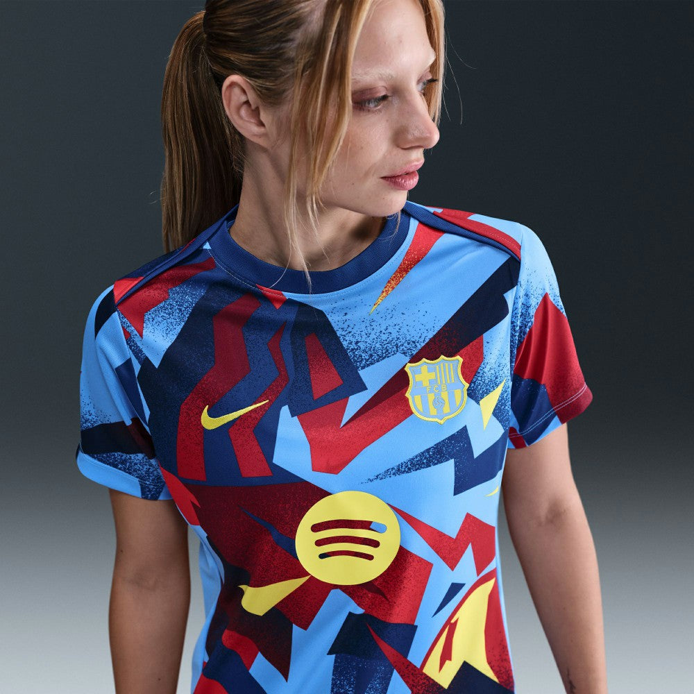 Barcelona Women's 2025/26 Academy Pro Pre-Match Performance Dri-FIT Top Blue