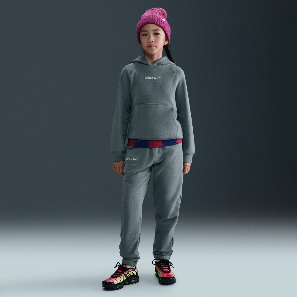 Barcelona Youth Air Raglan Hoodie Gray