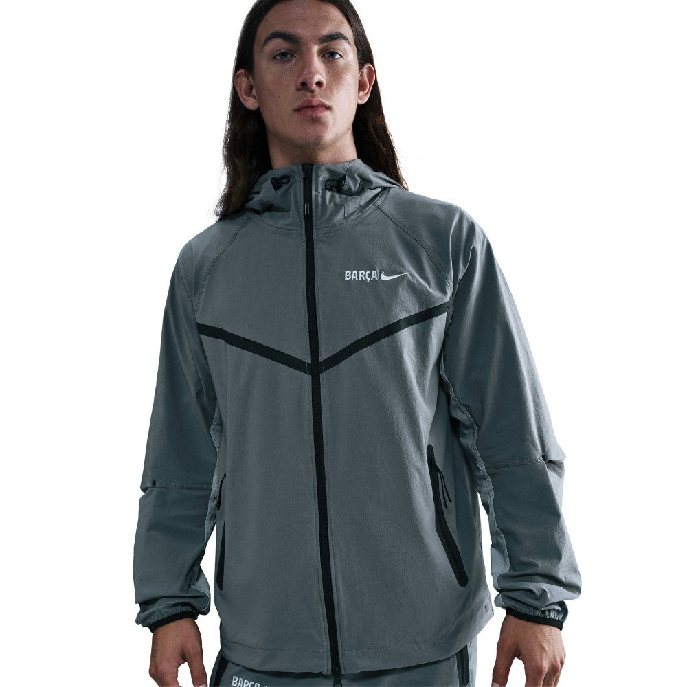 Barcelona Special Edition Full-Zip Woven Fleece Jacket Gray