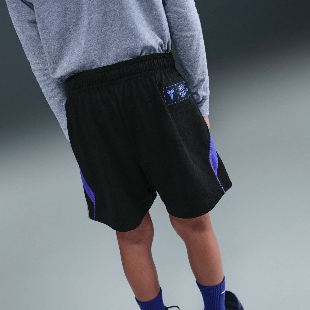 Barcelona Youth 2025/26 Away Kobe Fundamental Dri-FIT Shorts Black