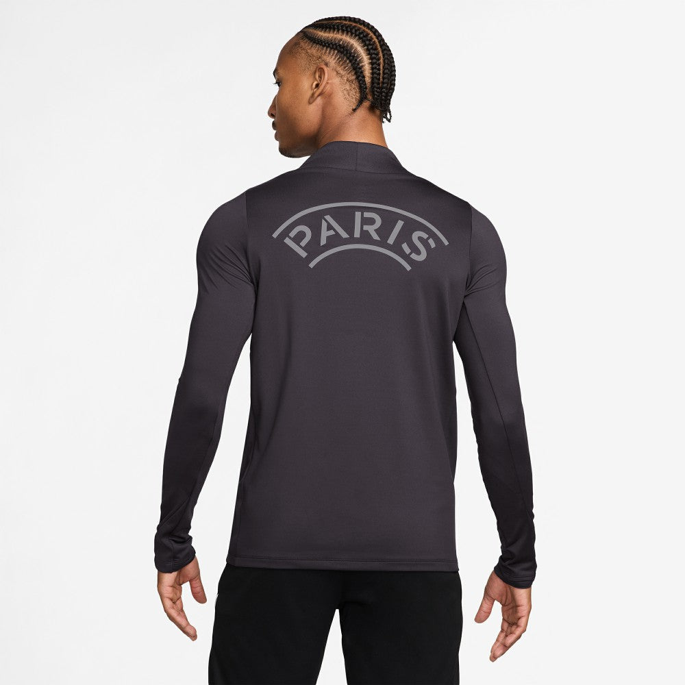 Paris Saint-Germain Strike Drill Quarter-Zip Long Sleeve Dri-FIT Top Anthracite sale