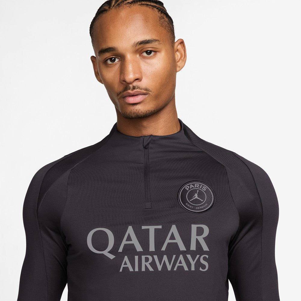 Paris Saint-Germain Strike Drill Quarter-Zip Long Sleeve Dri-FIT Top Anthracite sale