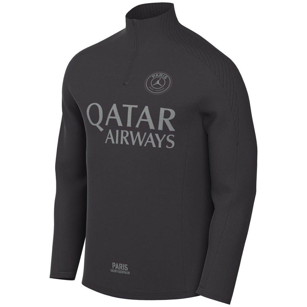 Paris Saint-Germain Strike Drill Quarter-Zip Long Sleeve Dri-FIT Top Anthracite sale
