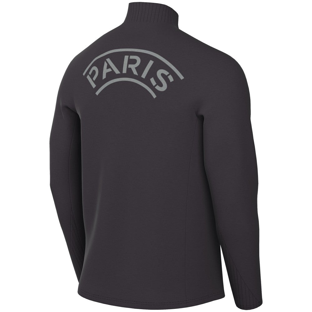 Paris Saint-Germain Strike Drill Quarter-Zip Long Sleeve Dri-FIT Top Anthracite sale