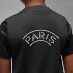 Paris Saint-Germain Jordan Brand Youth 2025/26 Strike Fourth Training Top Black