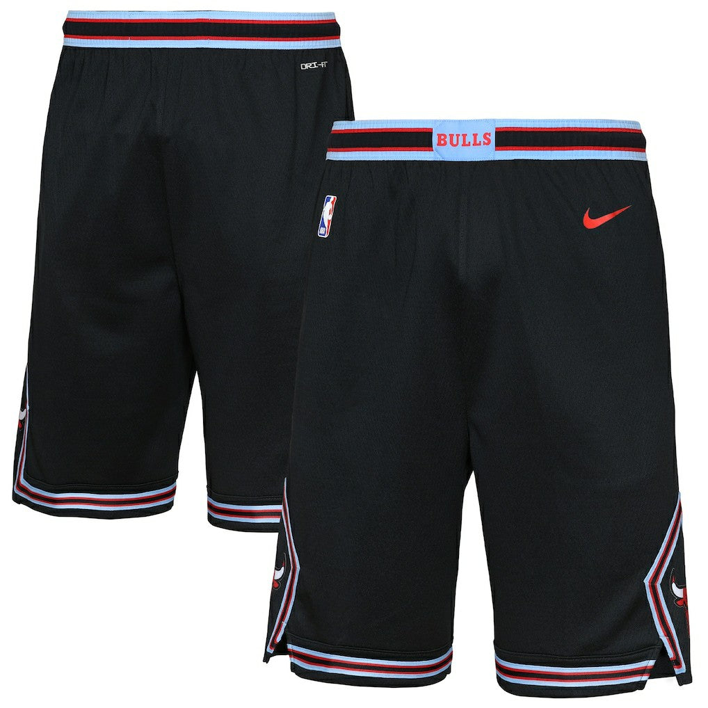 Chicago Bulls Youth 2025/26 City Edition Swingman Performance Shorts Black