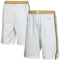 Boston Celtics Youth 2025/26 City Edition Swingman Performance Shorts White