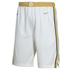 Boston Celtics Youth 2025/26 City Edition Swingman Performance Shorts White