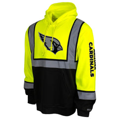 Arizona Cardinals High-Visibility Safety Hooded Sweatshirt Yellow