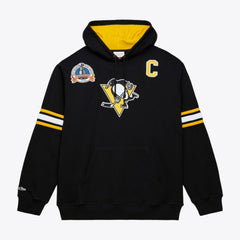 NHL Mario Lemieux Pittsburgh Penguins Mitchell & Ness 1992 Name & Number Premium Pullover Hoodie - Black