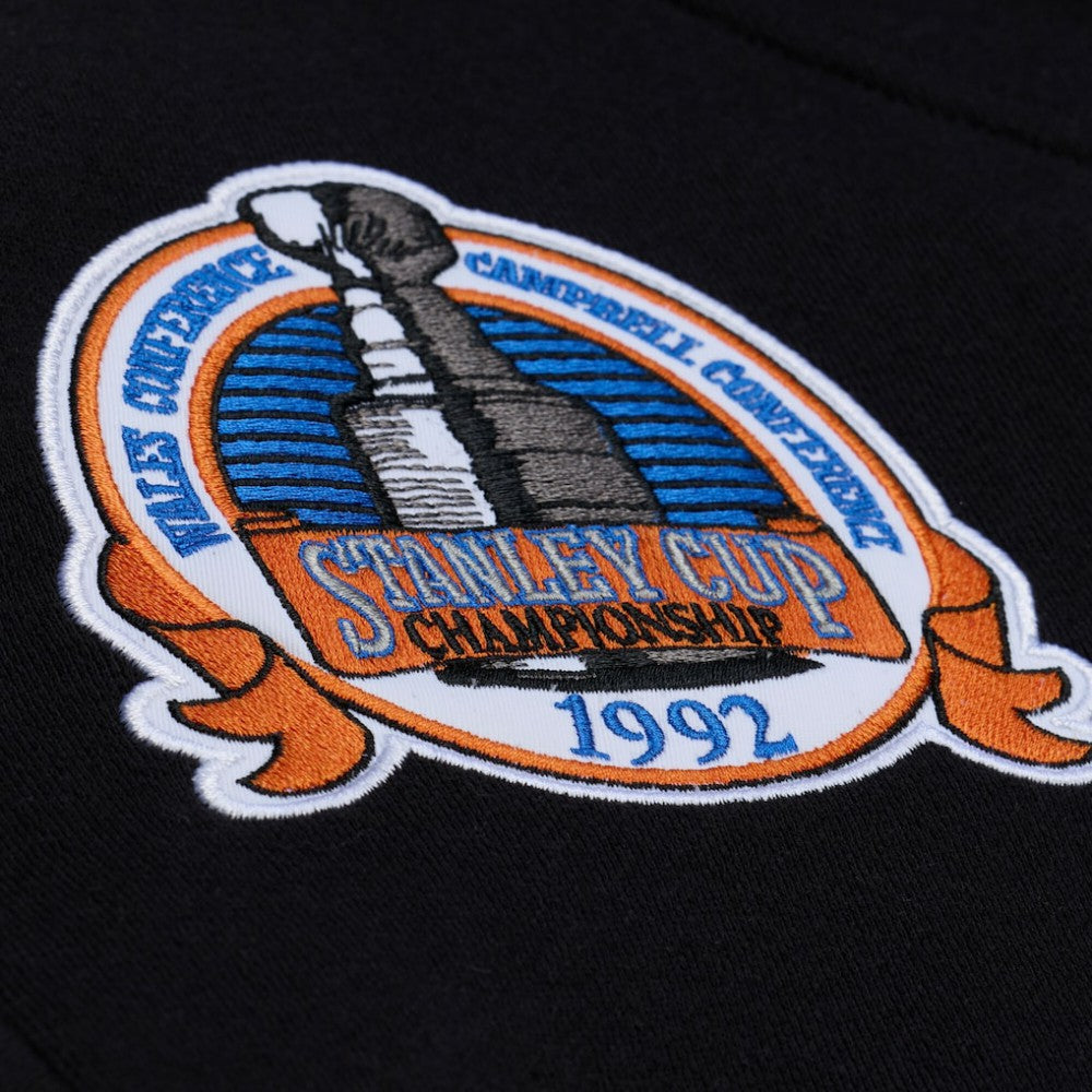 NHL Mario Lemieux Pittsburgh Penguins Mitchell & Ness 1992 Name & Number Premium Pullover Hoodie - Black