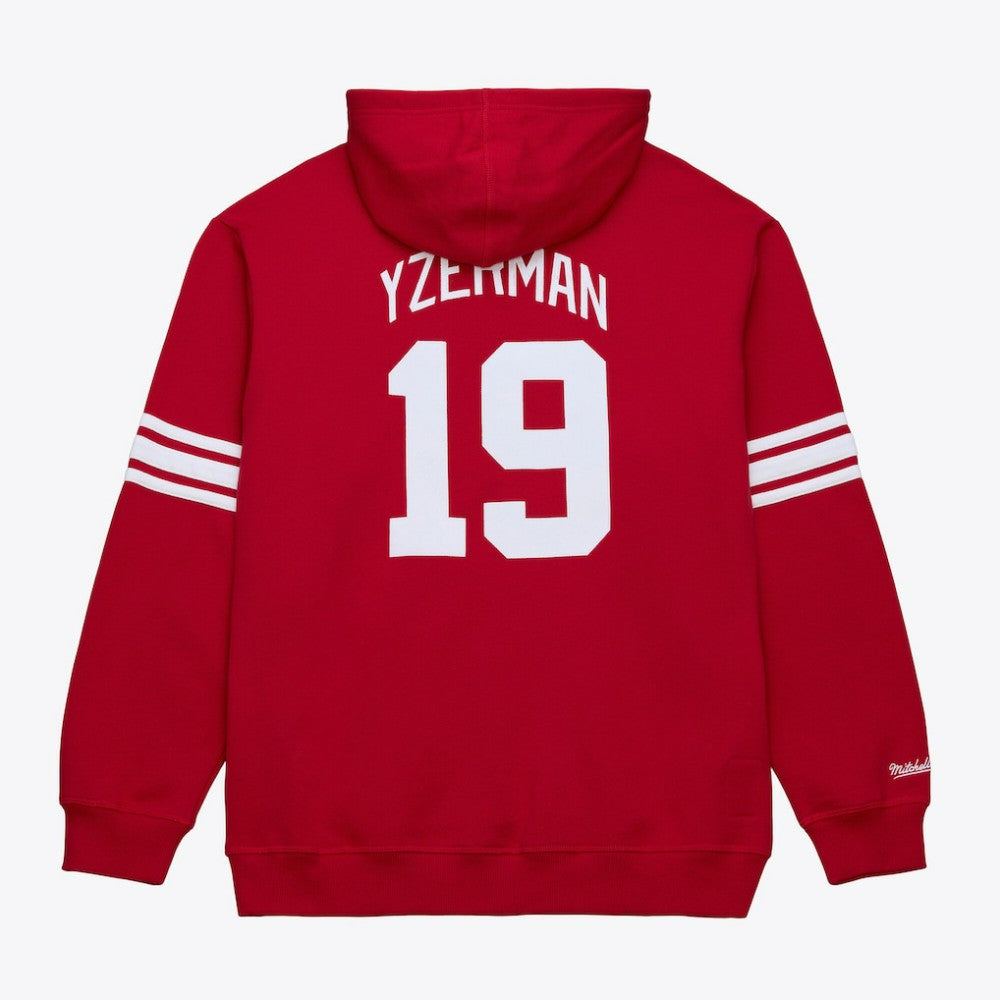 NHL Steve Yzerman Detroit Red Wings Mitchell & Ness 1997 Name & Number Premium Pullover Hoodie - Scarlet
