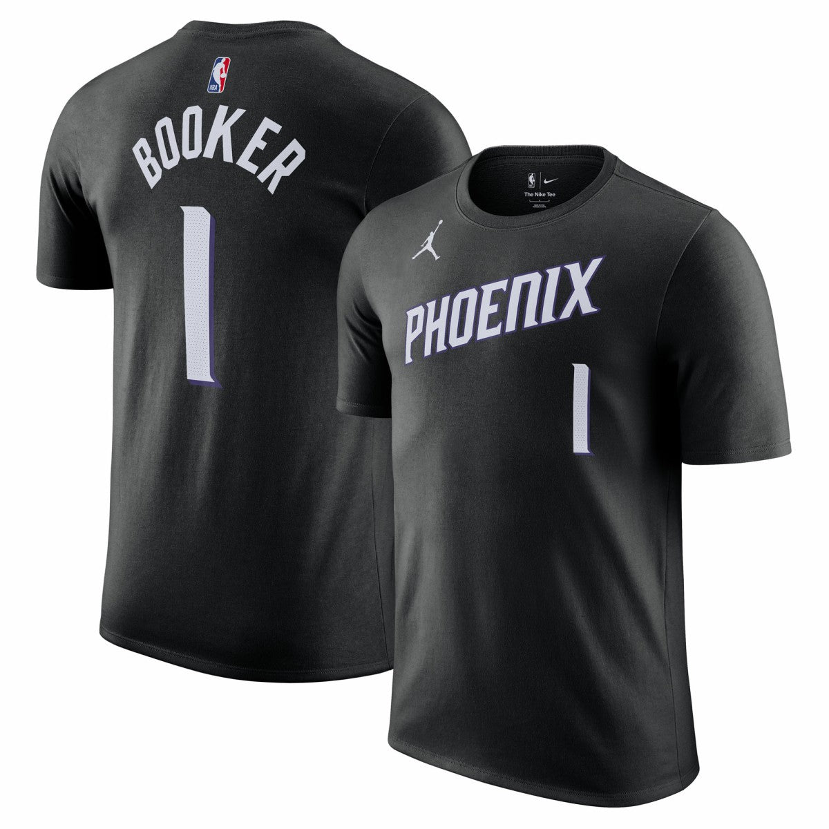Devin Booker Phoenix Suns Jordan Brand Unisex Name & Number T-Shirt Statement Edition Black