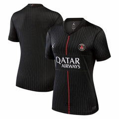 Paris Saint-Germain Jordan Brand Women's 2025/26 Fourth Replica Jersey Black