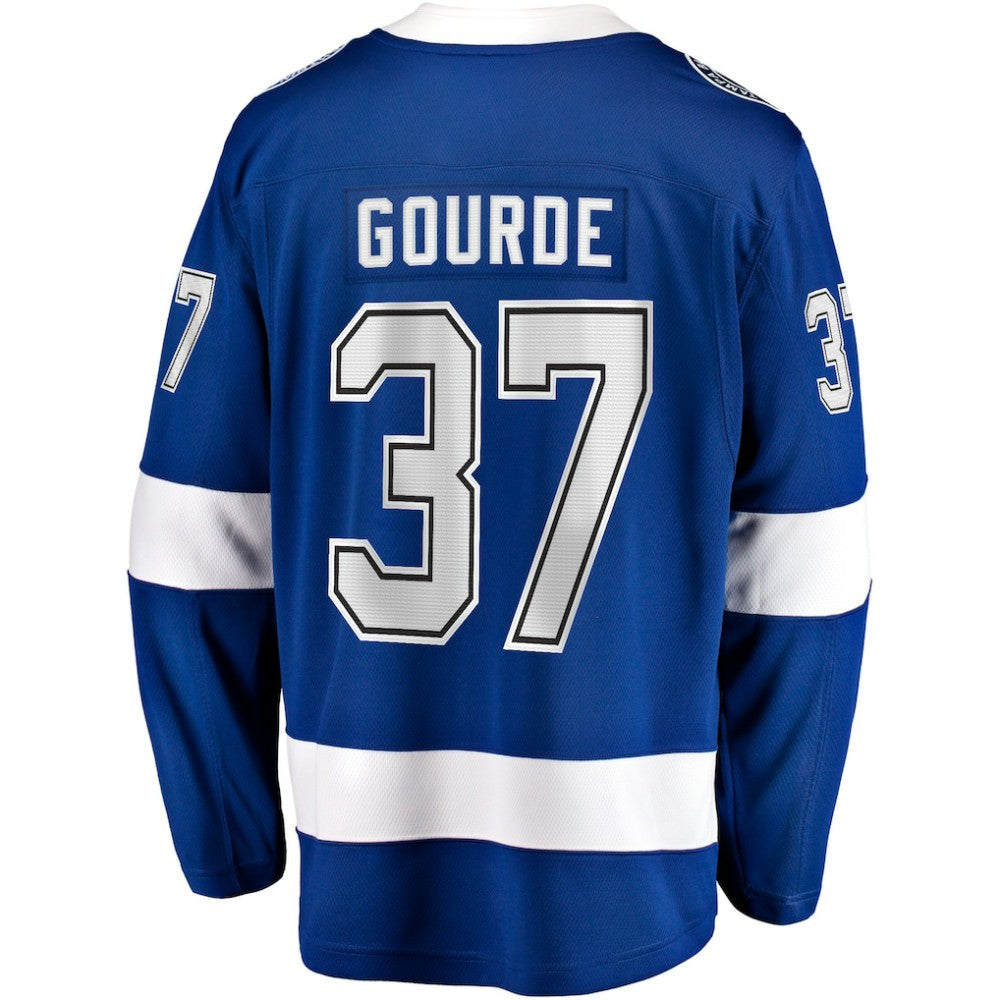NHL Yanni Gourde Tampa Bay Lightning Fanatics Home Breakaway Jersey - Blue