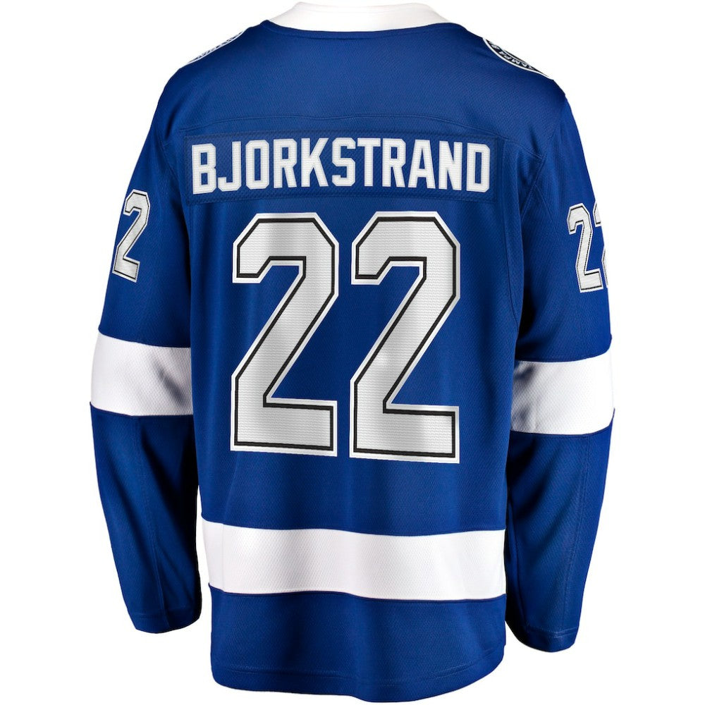 NHL Oliver Bjorkstrand Tampa Bay Lightning Fanatics Home Breakaway Jersey - Blue