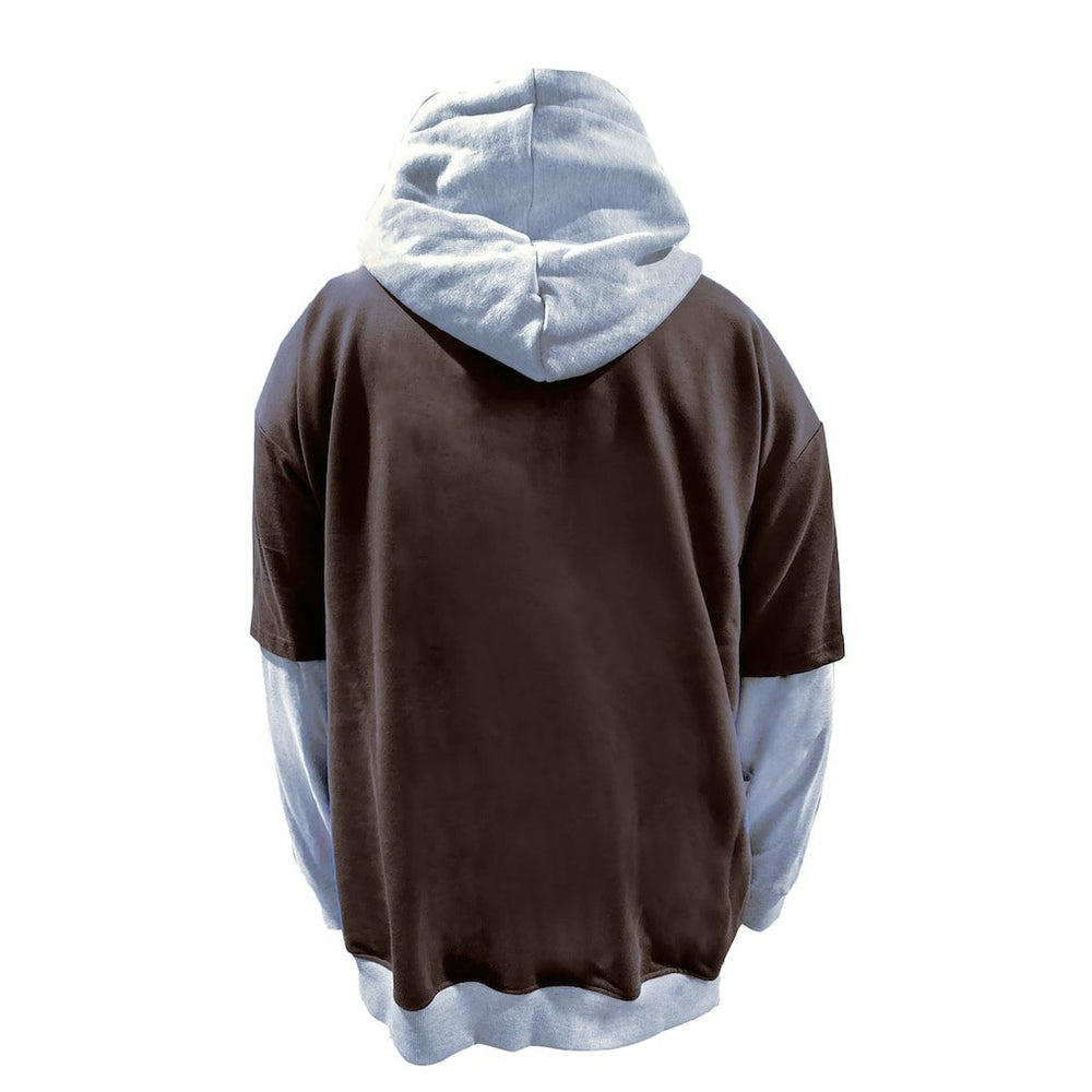 Cleveland Browns Big & Tall Twofer Pullover Hoodie Brown/Heather Gray