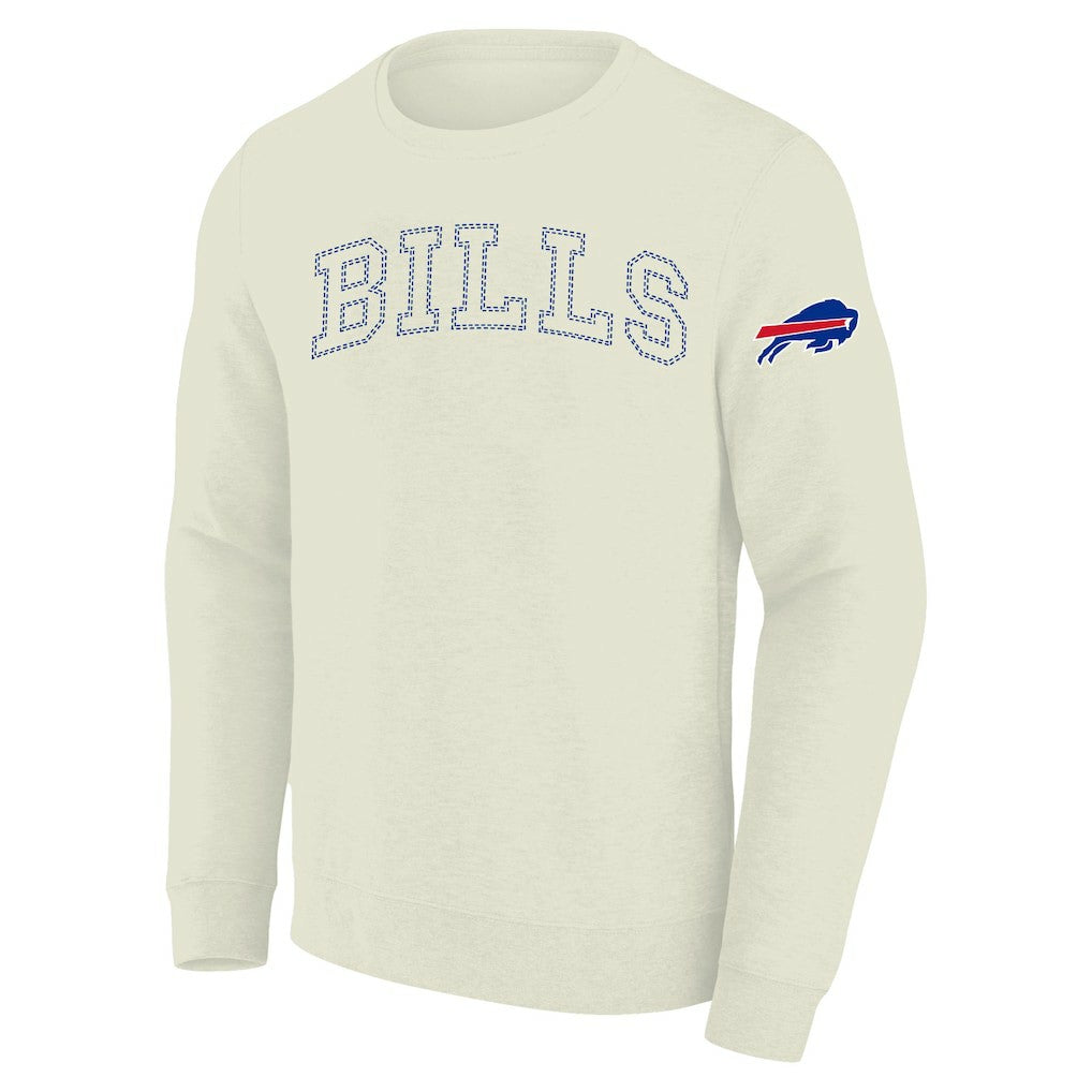 Buffalo Bills Profile Big & Tall Fleece Sweatshirt Cream