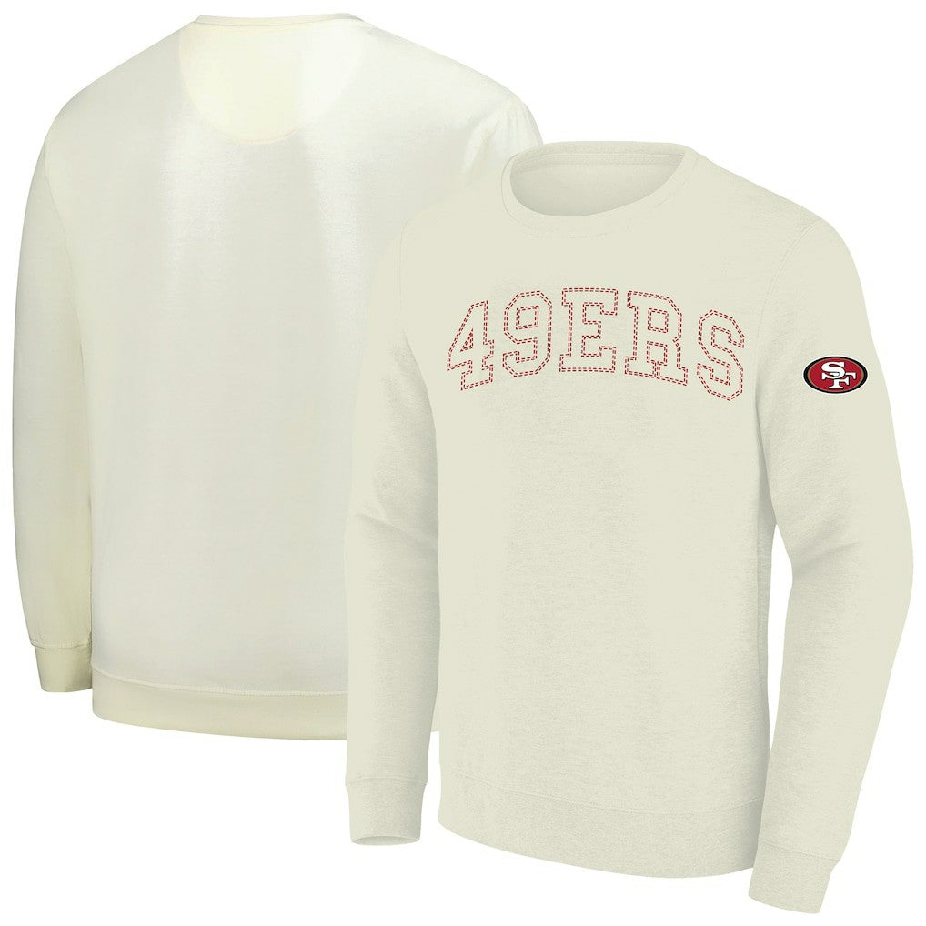San Francisco 49ers Profile Big & Tall Fleece Sweatshirt Cream