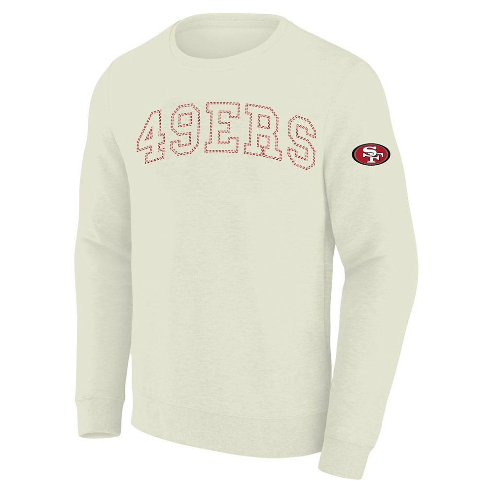 San Francisco 49ers Profile Big & Tall Fleece Sweatshirt Cream