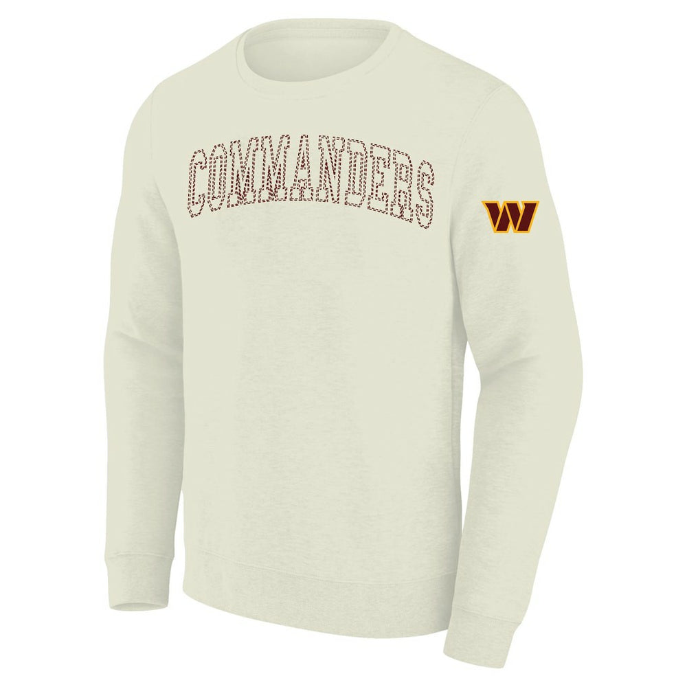 Washington Commanders Profile Big & Tall Fleece Sweatshirt Cream