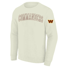 Washington Commanders Profile Big & Tall Fleece Sweatshirt Cream