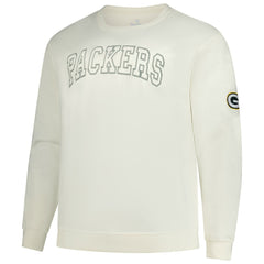 Green Bay Packers Profile Big & Tall Fleece Sweatshirt Cream