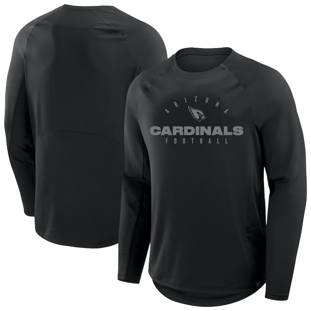 Arizona Cardinals Big & Tall Coverage Scheme Long Sleeve T-Shirt Black