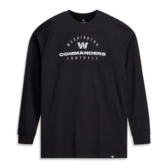Washington Commanders Big & Tall Coverage Scheme Long Sleeve T-Shirt Black