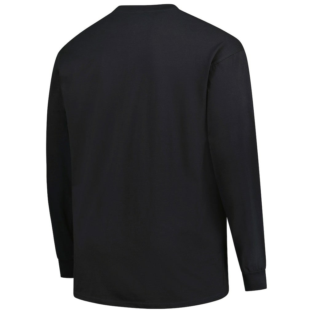 Indianapolis Colts Big & Tall Coverage Scheme Long Sleeve T-Shirt Black