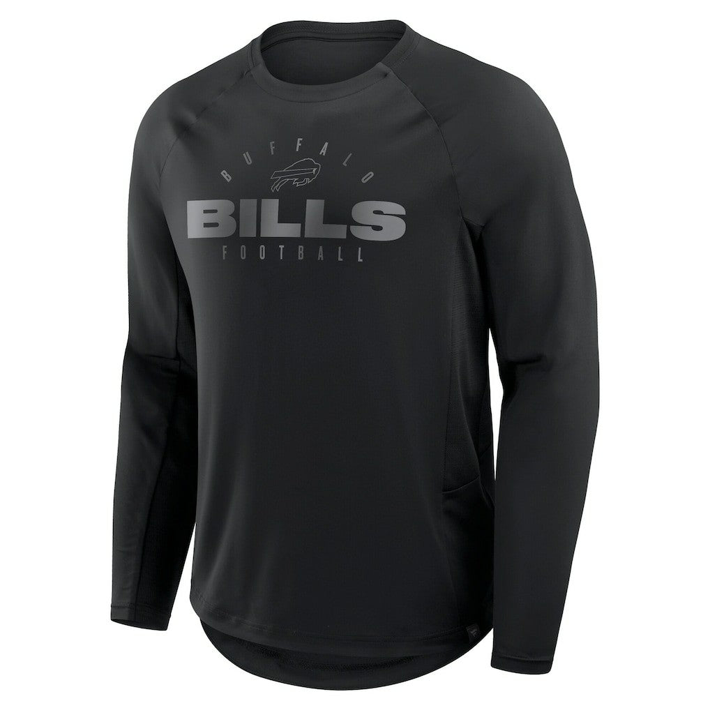 Buffalo Bills Big & Tall Coverage Scheme Long Sleeve T-Shirt Black