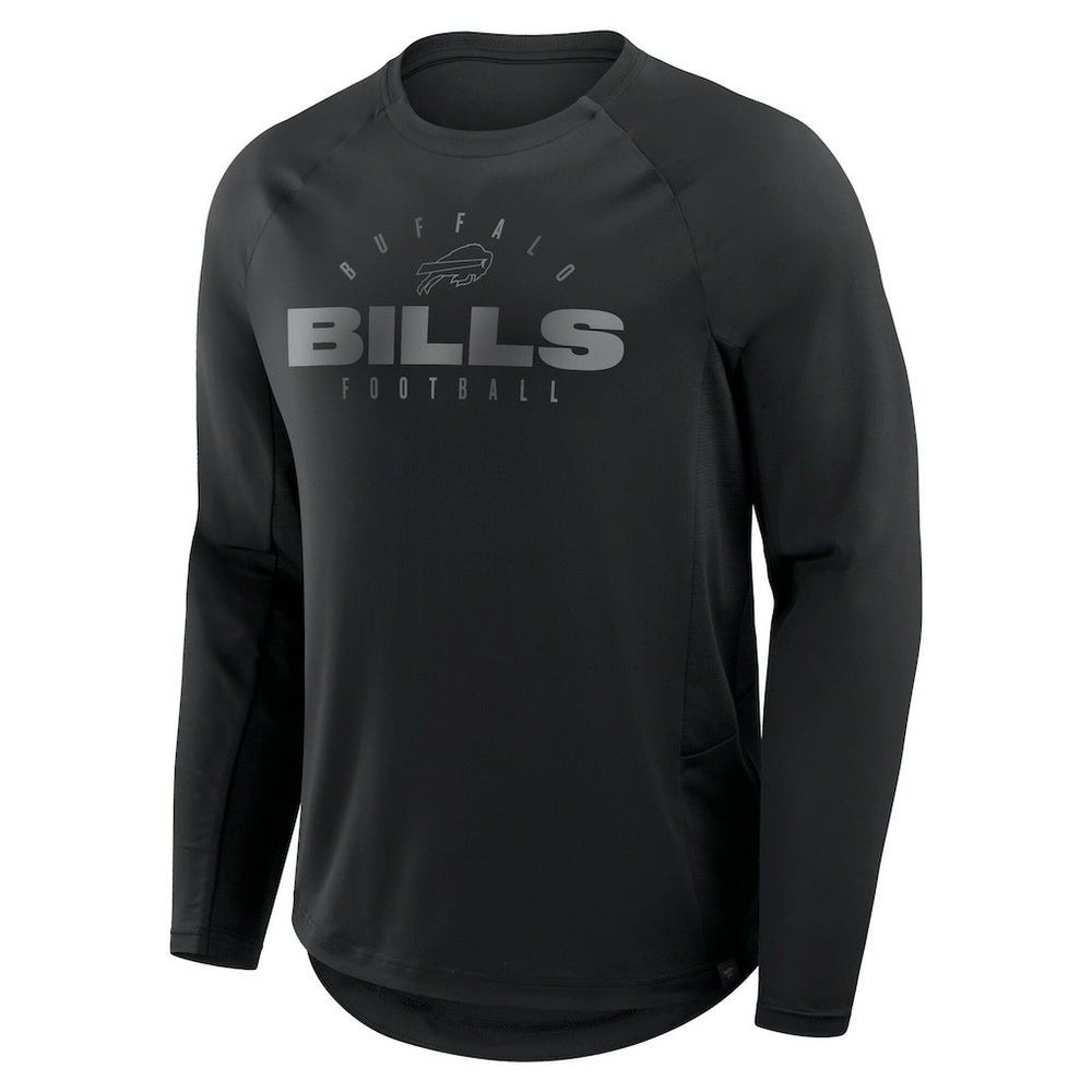 Buffalo Bills Big & Tall Coverage Scheme Long Sleeve T-Shirt Black