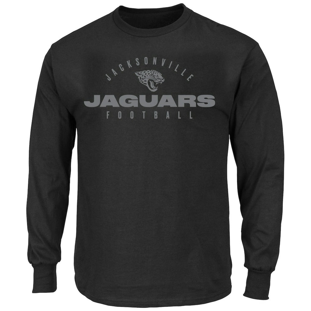 Jacksonville Jaguars Big & Tall Coverage Scheme Long Sleeve T-Shirt Black