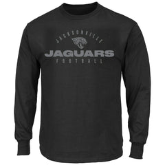 Jacksonville Jaguars Big & Tall Coverage Scheme Long Sleeve T-Shirt Black