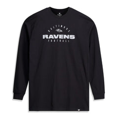 Baltimore Ravens Big & Tall Coverage Scheme Long Sleeve T-Shirt Black