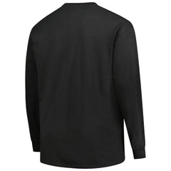Carolina Panthers Big & Tall Coverage Scheme Long Sleeve T-Shirt Black
