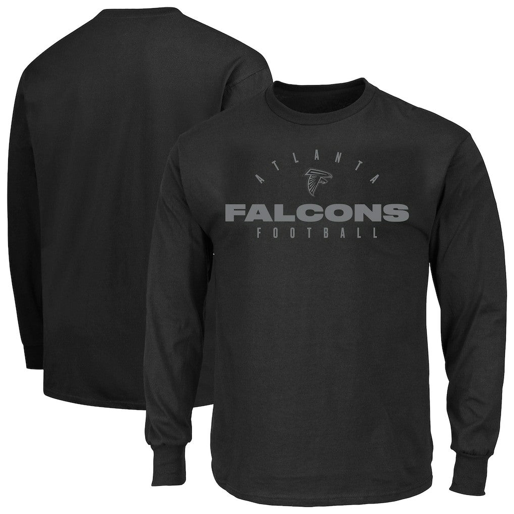 Atlanta Falcons Big & Tall Coverage Scheme Long Sleeve T-Shirt Black