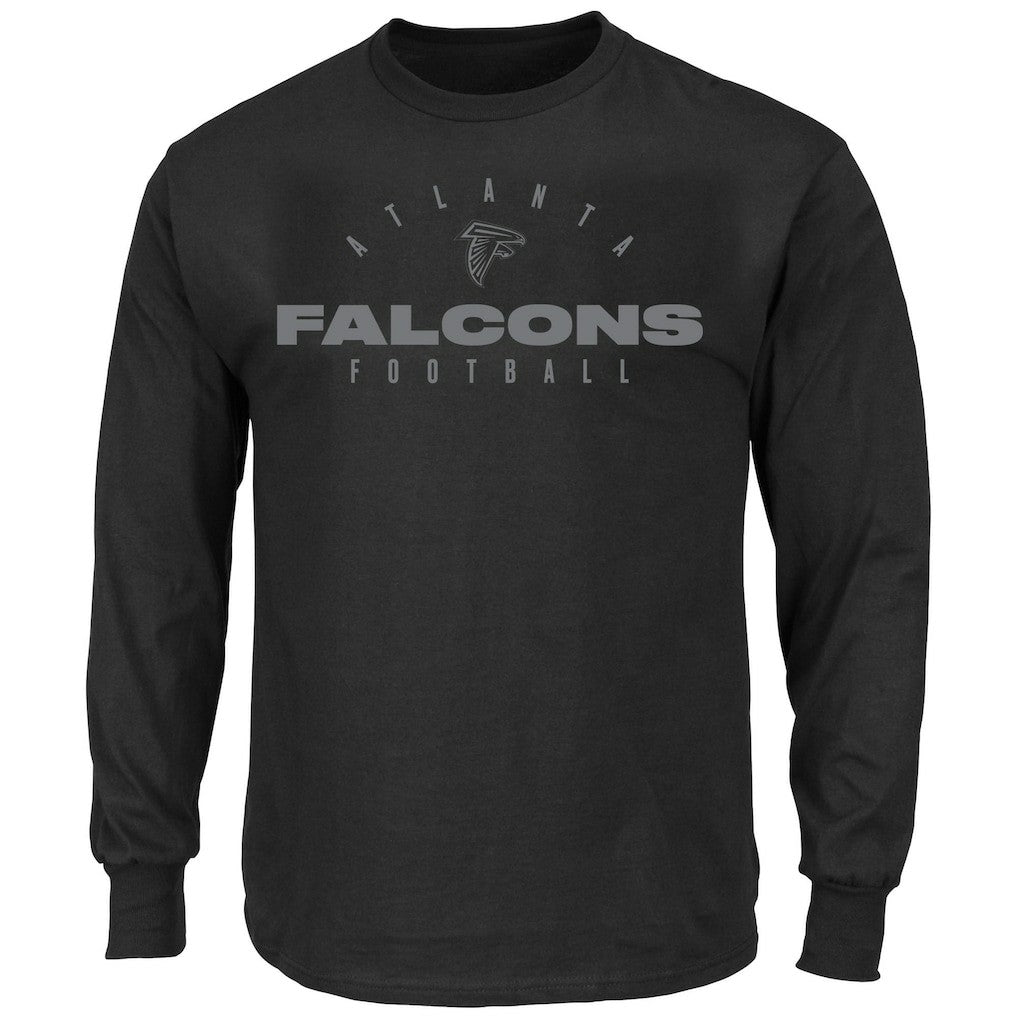 Atlanta Falcons Big & Tall Coverage Scheme Long Sleeve T-Shirt Black
