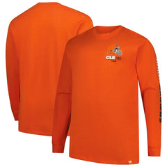 Cleveland Browns Big & Tall Clock Management Legacy Long Sleeve T-Shirt Orange
