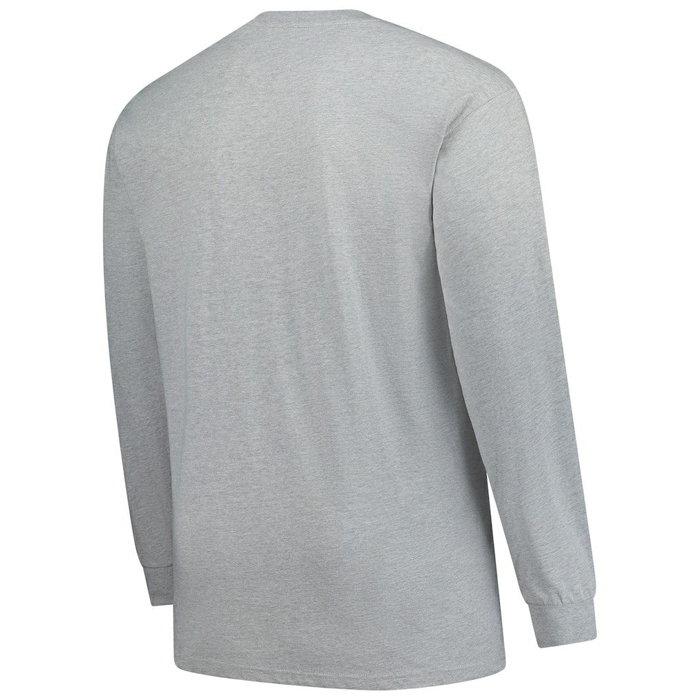 Indianapolis Colts Big & Tall Clock Management Legacy Long Sleeve T-Shirt Heather Gray