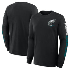 Philadelphia Eagles Big & Tall Clock Management Legacy Long Sleeve T-Shirt Black