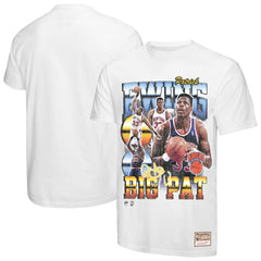 Patrick Ewing New York Knicks Hardwood Classics Commemorative Player Collage T-Shirt White