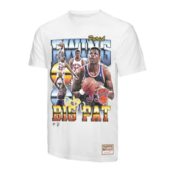Patrick Ewing New York Knicks Hardwood Classics Commemorative Player Collage T-Shirt White
