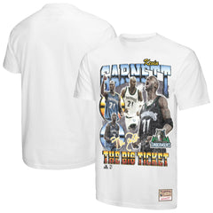 Kevin Garnett Minnesota Timberwolves Hardwood Classics Commemorative Player Collage T-Shirt White