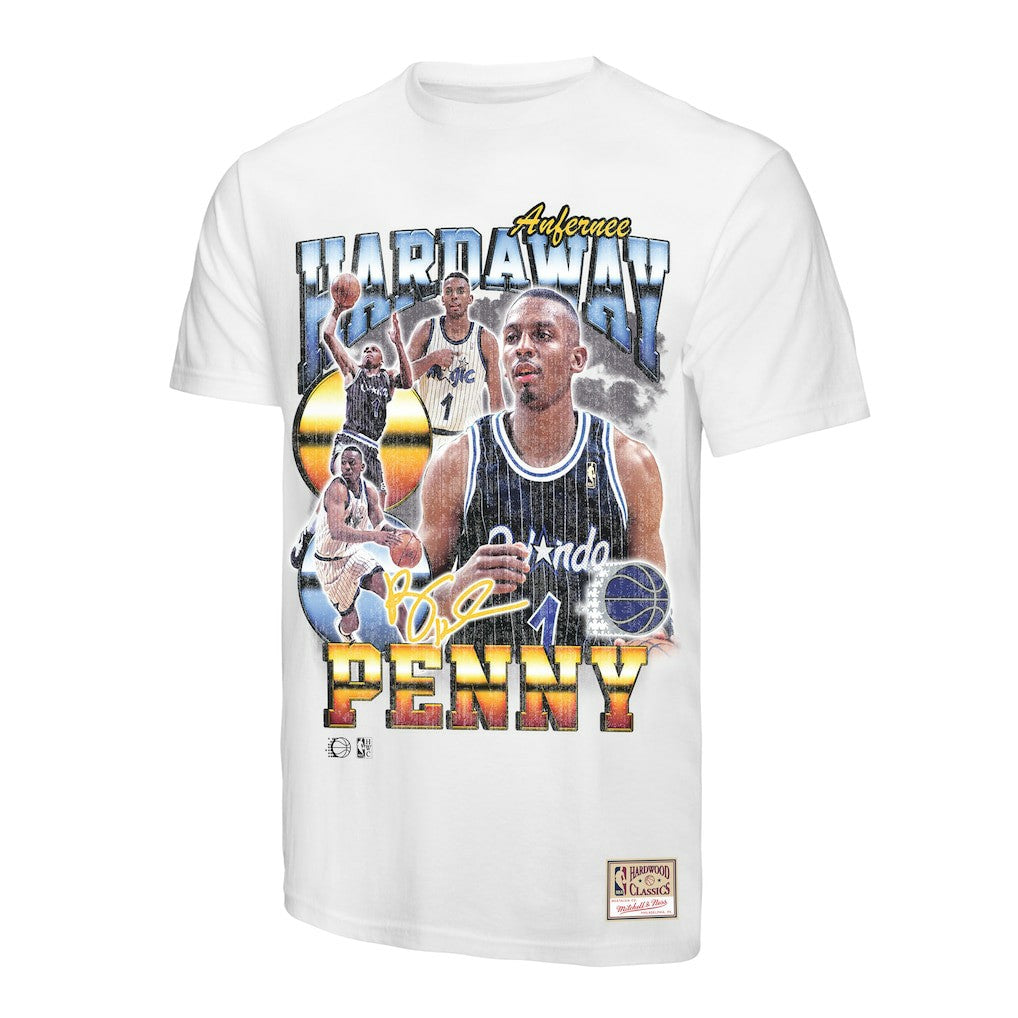 Penny Hardaway Orlando Magic Hardwood Classics Commemorative Player Collage T-Shirt White