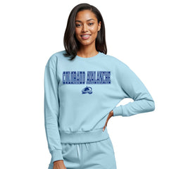 NHL Colorado Avalanche Concepts Sport Women's Tonal Pullover Sweatshirt - Light Blue